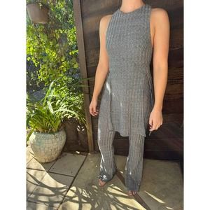 Ecoté Shade Double Layer Flare Jumpsuit